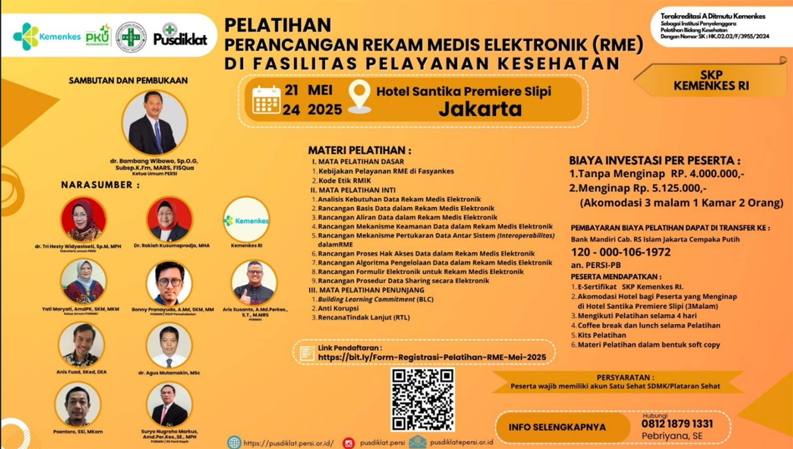 Pelatihan Perancangan Rekam Medis Elektronik (RME) di Fasilitas Pelayanan Kesehatan