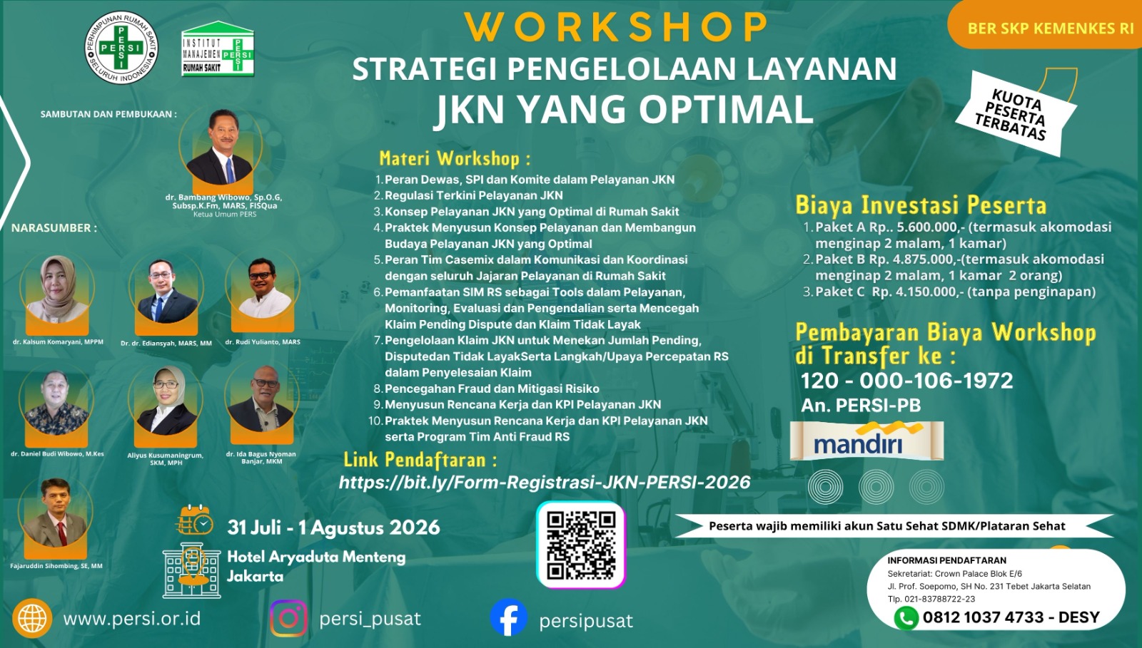 Workshop Strategi Pengelolaan Layanan JKN yang Optimal